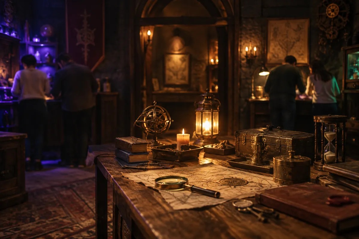 Joueurs répartis en deux pôles pour mieux avancer lors d’un escape game en groupe